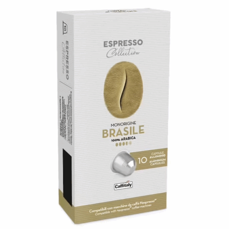 Paquet De 10 Capsules Caffitaly Brasil Compatible Nespresso Tunisie