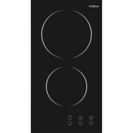 Plaque De Cuisson Vitrocéramique Premium 2 Feux 30 cm PVC32.B01 Noir Tunisie