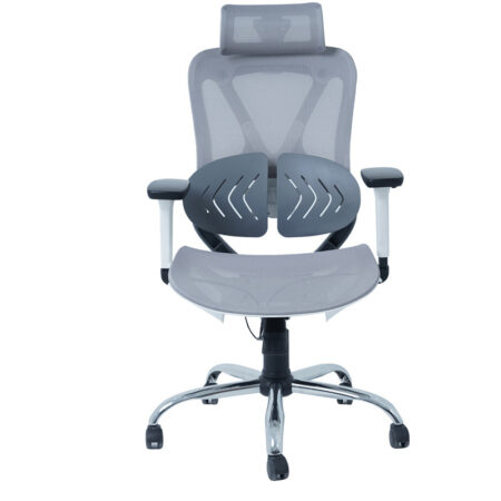 Chaise Directeur Spider Base Chrome – Gris Tunisie