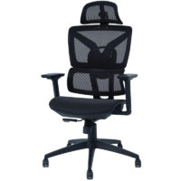 Chaise Directeur Oxygène Base Chrome – Noir Tunisie