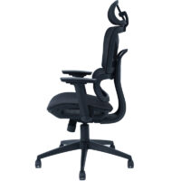 Chaise Directeur Oxygène Base Chrome – Noir Tunisie