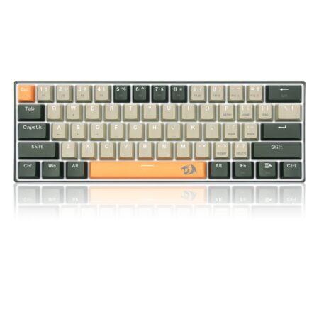 Clavier Gamer Mécanique REDRAGON LAKSHMI – Orange & Gris & Noir – K606 Tunisie