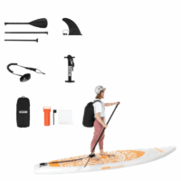 Planche à pagaie Koor Moolaka Touring 11.6 pieds – Blanc & Orange Tunisie