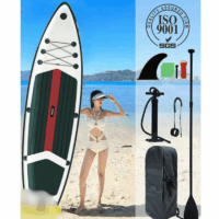 Planche à pagaie Ibatms 10.6 pieds – Noir & Blanc Tunisie