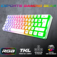 Clavier Gamer Filaire Spirit Of Gamer PRO-K2 RGB – Blanc – CLA-PK2WT Tunisie