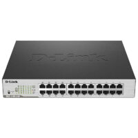 Switch D-link 24 Ports 10/100 Mbps + 4 Ports Gigabit – Noir –  DES-1210-28P/E Tunisie