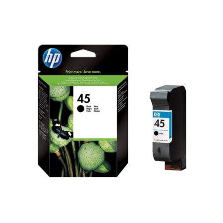 Cartouche jet d’encre Original HP 45A Noir – 51645AE Tunisie