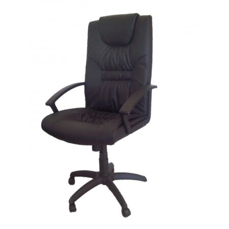 Chaise Directeur Fly Noir –  Base Chrome Tunisie