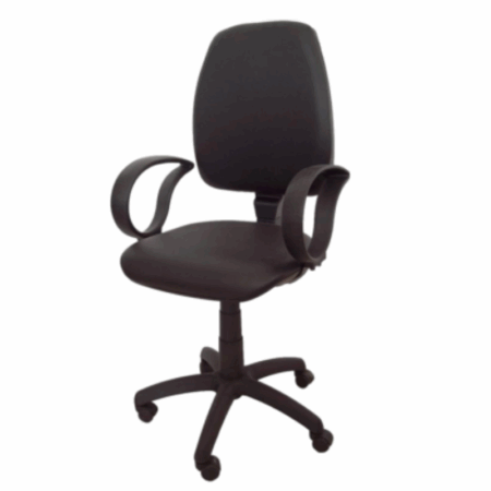 Chaise Bureau Brio HD  avec Accoudoirs – Base Chrome Tunisie