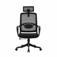 Chaise Directeur Dicaprio Noir – Base Chrome Tunisie