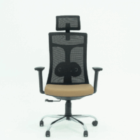 Chaise Directeur Enjoy Avec Accoudoirs Avec base Noir – Grège Tunisie