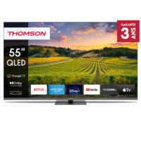 Téléviseur Thomson 55QG7C14 Smart QLED Pro Google TV Noir Tunisie