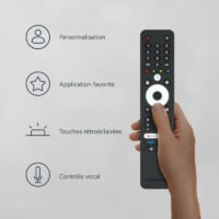 Téléviseur Thomson 65QG4S14 Smart QLED Side Feet Google TV Noir Tunisie