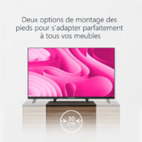 Téléviseur Thomson 65QG4S14 Smart QLED Side Feet Google TV Noir Tunisie