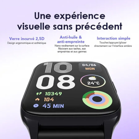 Montre Connectée Oraimo Watch 4 Plus – Noir -OSW801-BK Tunisie