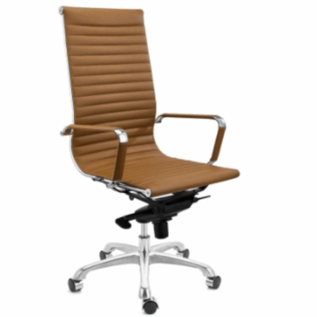 Chaise de bureau de direction Monaco HD Base Noir – Marron Tunisie