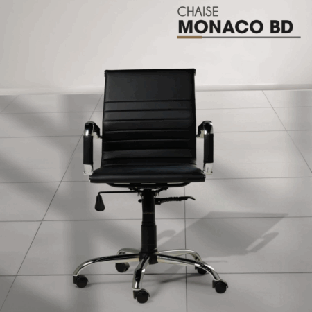 Chaise Bureau de Direction Monaco BD Base Noir -Noir Tunisie