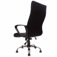 Chaise Directeur Malta Base Chrome – Noir Tunisie