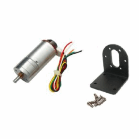 Moteur Réducteur JGA25-370 DC 12v 110 RPM avec encodeur et support Tunisie