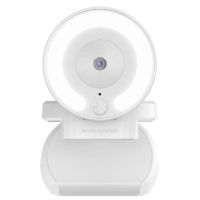Webcam Mars Gaming Webcam 1080p, Light Ring – Blanc – MWPRO PRO Tunisie