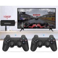 Console de jeu Game stick X2 avec deux manettes sans fil- Noir Tunisie