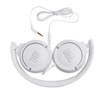 Micro Casque JBL T500 Filaire – Blanc Tunisie