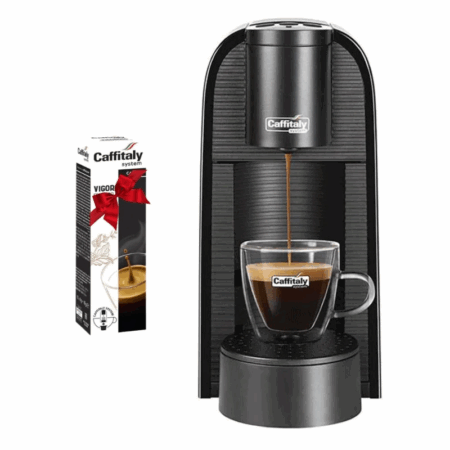 Machine à Café Caffitaly VOLTA S36 1450W Noir + Paquet De 10 Capsules Offert Tunisie