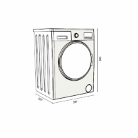 Machine à Laver Frontale Focus 8 Kg F.1208S Silver Tunisie
