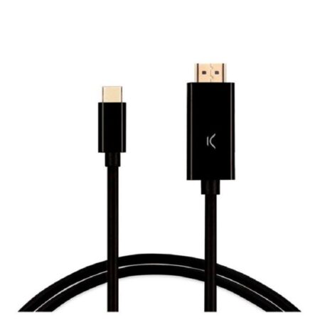 Cable Adaptateur Ksix Usb-C Vers Hdmi 2M – Noir – BXHDMI60N Tunisie