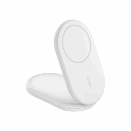 Socle De Recharge Belkin Aimanté Et Pliable Avec Qi2 15 W – Blanc – WIB007vfwh Tunisie