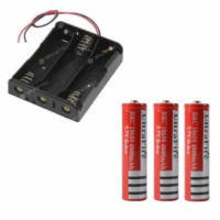 Lot de 5 Supports Pile 2X18650 avec câble Tunisie