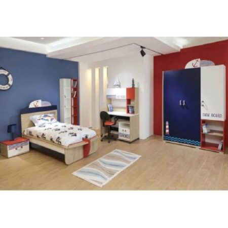 Bureau Avec Niche Marin Sotufab Denver/ Bleu/ Rouge/ Blanc – CHE25DV/BL400 Tunisie