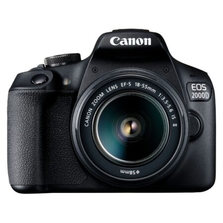 Appareil Photo Reflex Canon EOS 2000D + Objectif 18-55mm IS Noir – PHO-EOS-2000D Tunisie