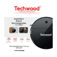 Aspirateur Robot 2en1 Techwood TAR-2036 Noir Tunisie