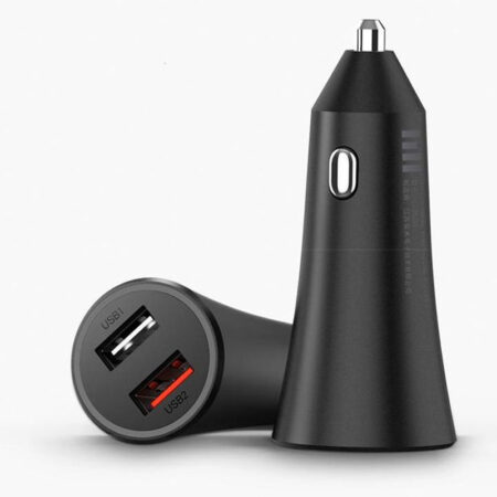 Chargeur Voiture Xiaomi 37W 2 Ports – Noir – 26554 Tunisie