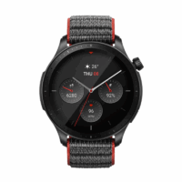 Montre Connectée Amazfit Gtr 4 – Noir & Rouge Tunisie