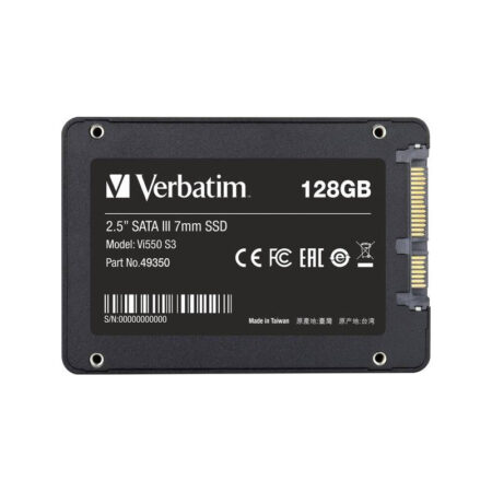 Disque Dur Interne Verbatim Vi550 S3 128 Go 2.5″ SATA – 49350 Tunisie