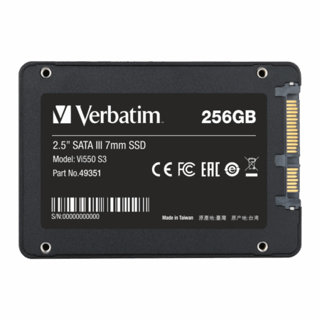 Disque Dur Interne Verbatim Vi550 S3 256 Go 2.5″ SATA – 049351 Tunisie
