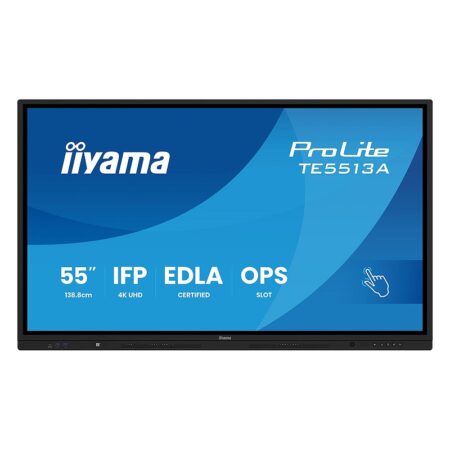 Ecran Tactile iiyama Pro lite 55″ 4K UHD Noir – TE5513A-B1AG Tunisie
