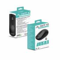 Souris Sans Fil ADVANCE SWIFT 4D 1600 dpi Noir – S-090SBK Tunisie