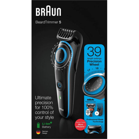 Tondeuse à Cheveux et Barbe Braun BT5240 Noir & Bleu Tunisie