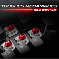 Clavier Sans Fil Mécanique Spirit of Gamer XPERT K250 RGB Switch Rouge – Noir – CLA-XK250BK Tunisie