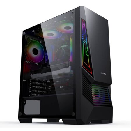 Boitier Hybrok Gaming Booster Atx Argb – Noir – DESK-GAMER102 Tunisie
