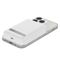 Power Bank BELKIN Boost Charge Magsafe 5000MAH + Support – Blanc -BPD004BTWT Power Bank BELKIN Boost Charge Magsafe 5000MAH + Support – Blanc -BPD004BTWT Tunisie