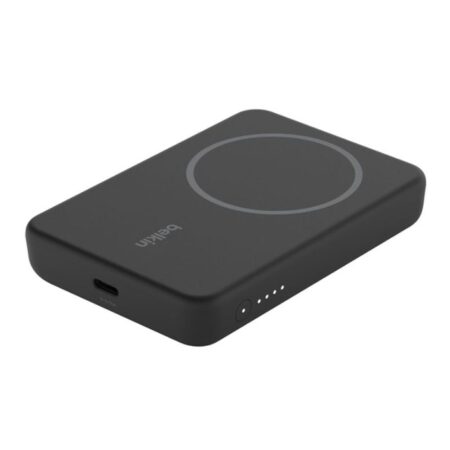 Power Bank BELKIN Boost Charge Magsafe 5000MAH + Support – Noir – BPD004BTBK Tunisie