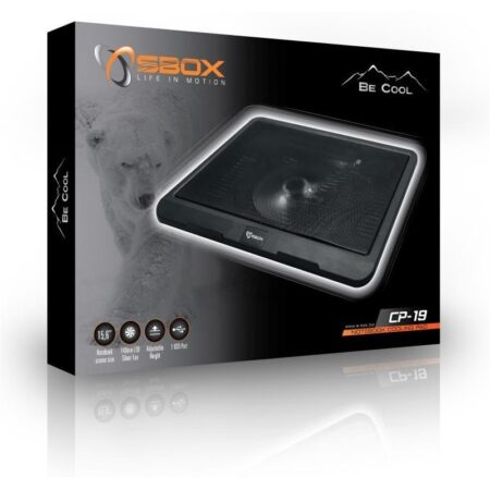 Refroidisseur SBOX pour ordinateurs portables USB -Noir -CP-19 Tunisie