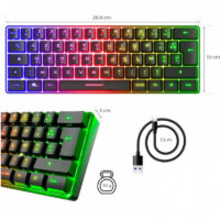 Clavier Gamer Filaire Spirit Of Gamer PRO-K2 RGB – Noir – CLA-PK2BK Tunisie
