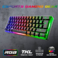 Clavier Gamer Filaire Spirit Of Gamer PRO-K2 RGB – Noir – CLA-PK2BK Tunisie