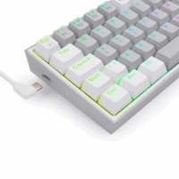Clavier Gamer Mécanique REDRAGON FIZZ K617-RGB  -Gris &Blanc- K617 Clavier Gamer Mécanique REDRAGON FIZZ K617-RGB  -Gris &Blanc- K617 Tunisie