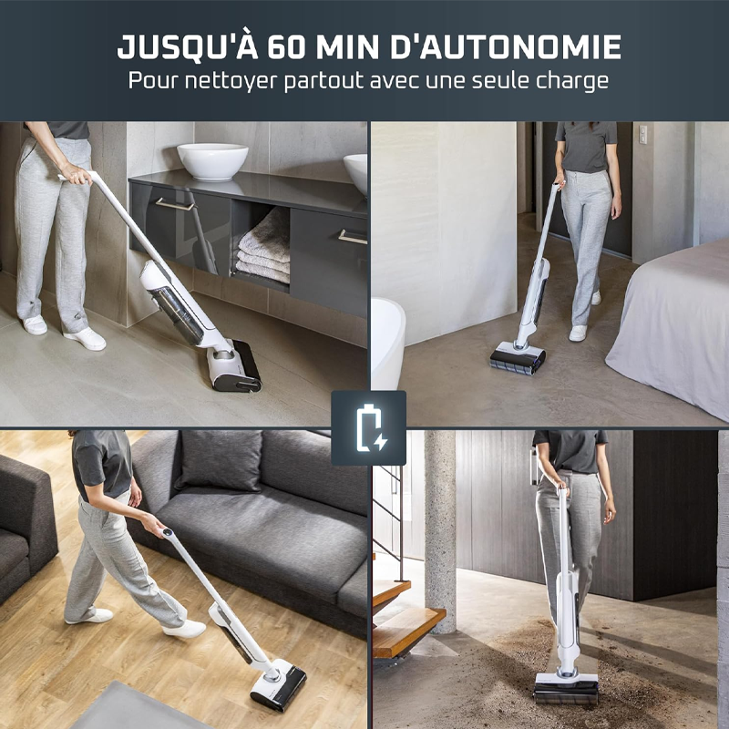 Aspirateur Balai Sans Fil Rowenta X-Clean 10 200 W GZ7540WO Blanc Aspirateur Balai Sans Fil Rowenta X-Clean 10 200 W GZ7540WO Blanc Tunisie